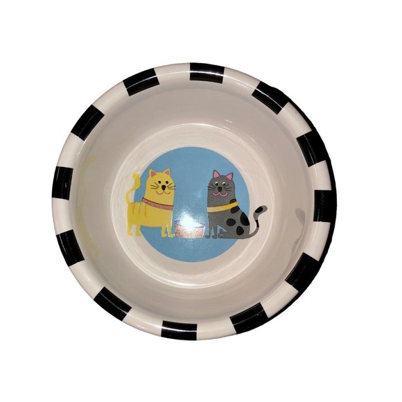 2008 Room Creative Whiskers Cat Bowl Used Stoneware - Picture 2 of 9